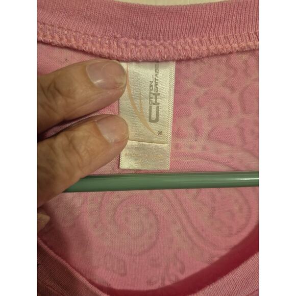 Cotton Heritage Cross Blinged T-shirt Size Large - Picture 2 of 5